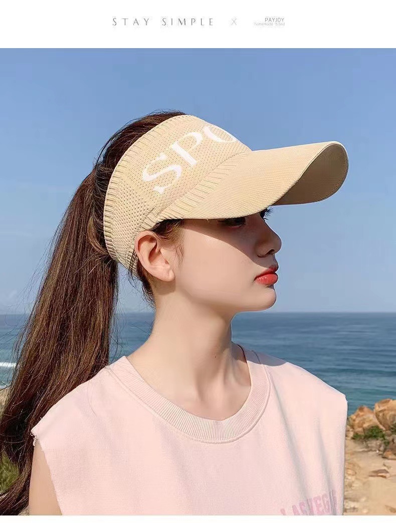 遮阳帽夏季韩版防晒帽大檐遮脸网红贝壳帽便携可卷发箍太阳女士帽详情11