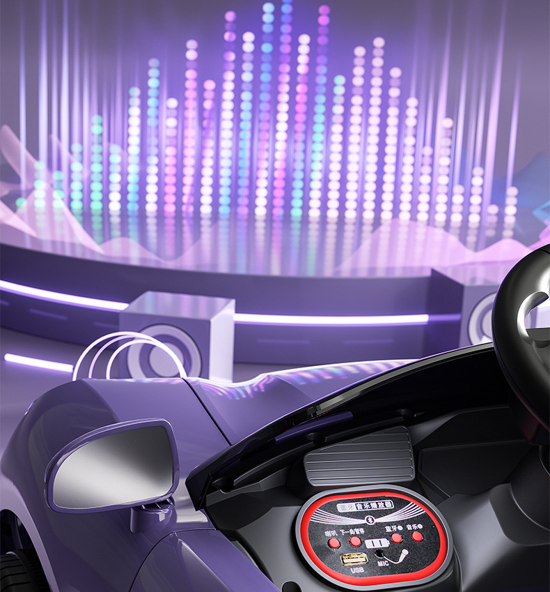 新款儿童电动汽车宝宝四轮遥控玩具车男女孩可坐人电动车充电童车详情13