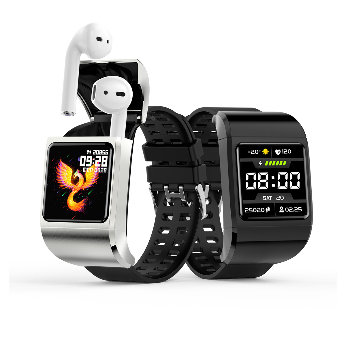 G36pro smartwatch TWS bluetooth auriculares 2 en 1 medidor paso frecuencia cardíaca monitor de salud a prueba de agua todo el tacto Application Scenario
