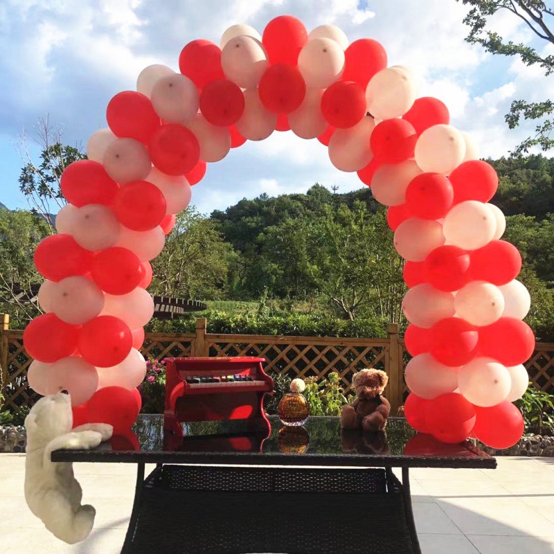 Wedding and birthday decoration balloon display stand desktop arch detachable portable pole stand details Picture