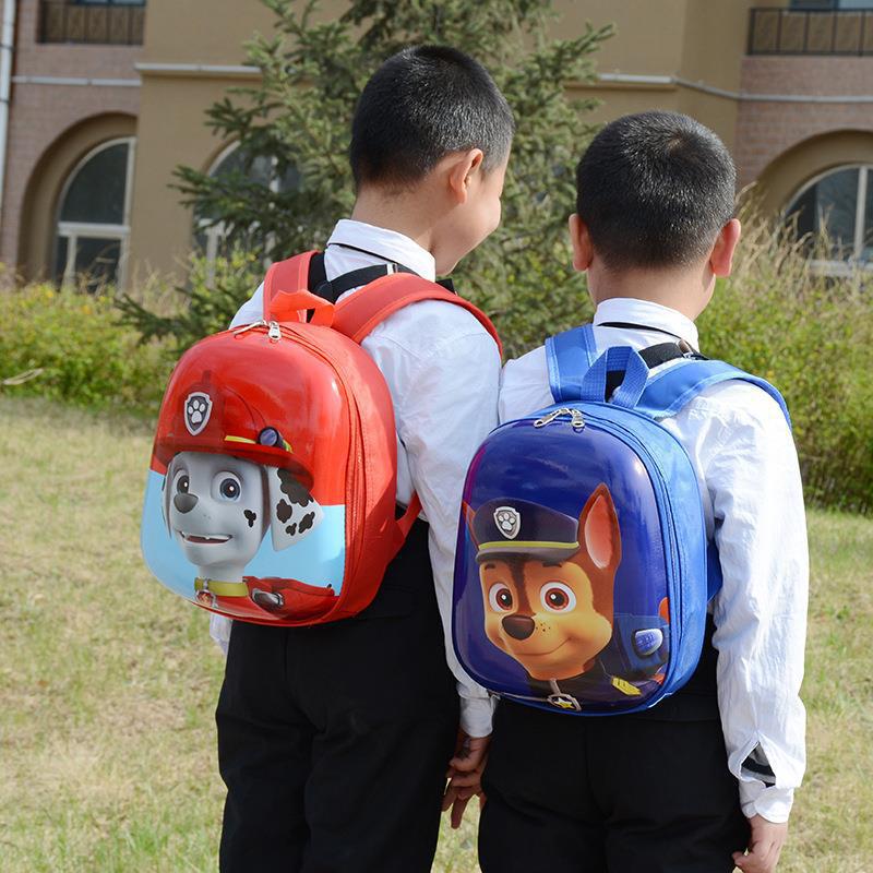 儿童书包硬壳汪汪队小朋友幼儿园卡通2-3-5岁女童男童双肩背包