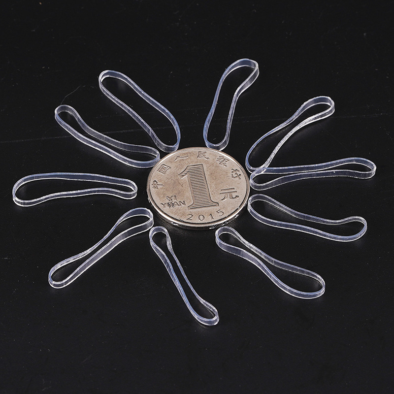 Jinbaoli Factory direct sales supply MB-3024 pure transparent rubber bands, rubber rings and leather bands. One-time wholesale Application Scenario