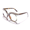 A92104 Cross-border New fashion anti-blue light glasses with diamond-encrusted frame, suitable for women to wear myopia glasses, wholesale in stock Specification image