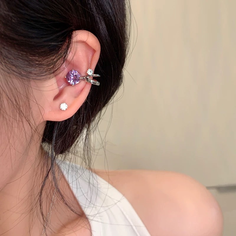 精致小灯泡闪锆耳蜗耳夹无耳洞独特个性高级感轻奢气质耳饰女耳环详情14