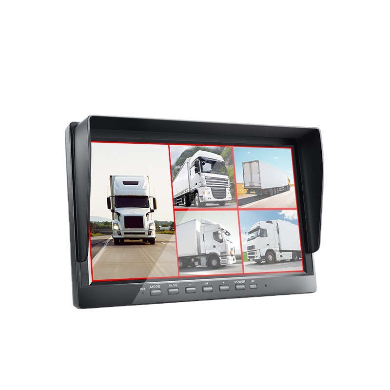 货车行车记录仪四路监控360度全景高清夜视倒车影像停车一体机24V白底实物图
