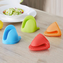 Wholesale thickened silicone anti-heat grip kitchen iron pot microwave oven insulated hand grip baking oven heat proof gloves