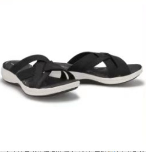 Cross-Border Foreign Trade Women's Shoes 2023 Summer New Wedges Fly Knit Cross Slippers Europe And The United States Large Size Round Head Slippers Woman Specification drawing