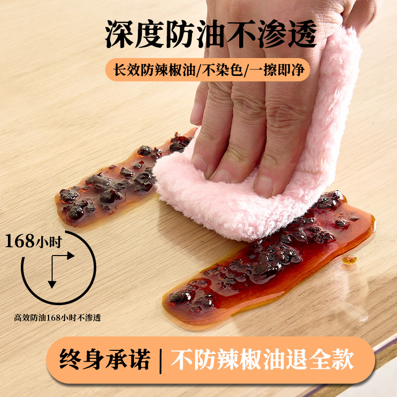 pvc soft glass tablecloth, waterproof, oil-proof and heat-resistant table mat, plastic pvc crystal board, transparent coffee table mat Specification image