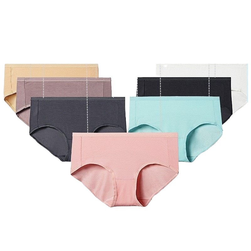 Modal 80-piece women's underwear and physiological pants made of mulberry silk, high-elasticity and soft, mid-waist women's briefs are in stock and available for wholesale Item Picture