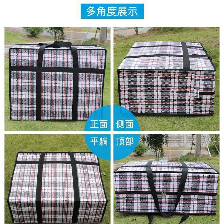 Factory direct sales of moving packing bags, woven bags, thickened storage bags, luggage bags, snake skin bags, large-capacity parcel bags Application Scenario
