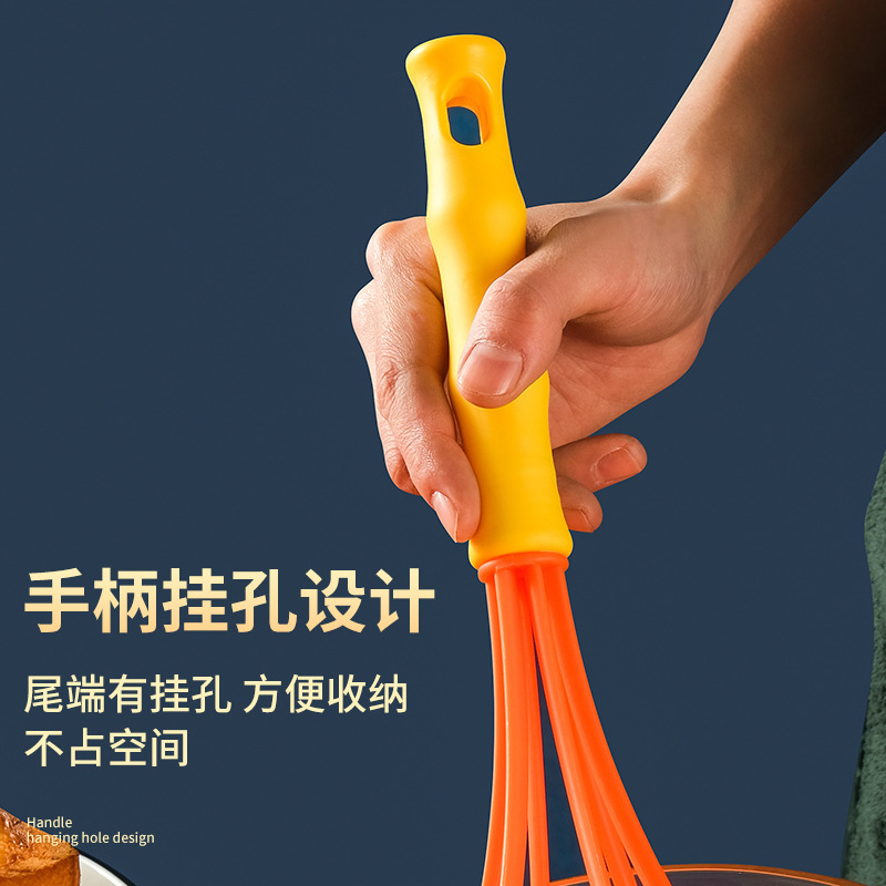 Kitchen Household Plastic Whisk Creative Multi-Function Manual Cream Beater Handheld Blender Can Print Logo Application Scenario