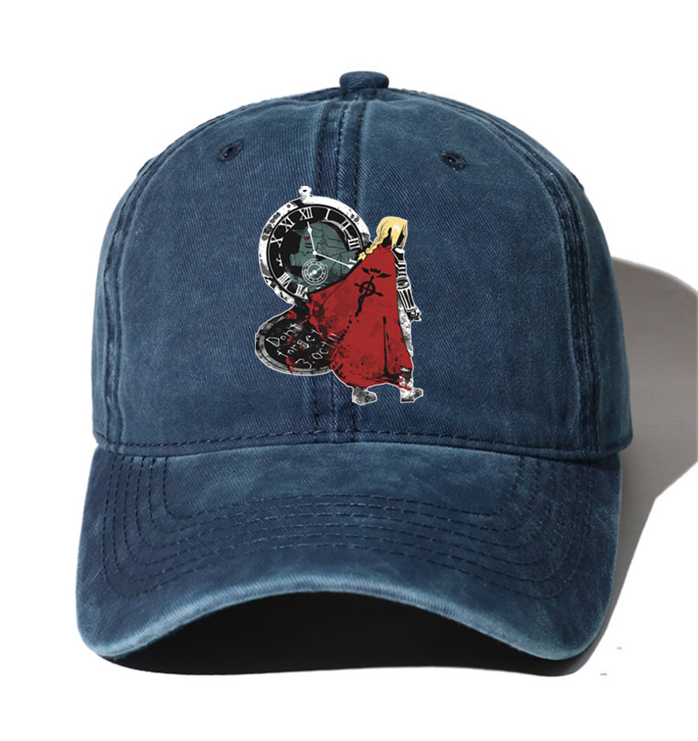 Cowboy baseball cap Anime Steel Alchemist baseball cap Spring and Autumn shade hat casual duck cap