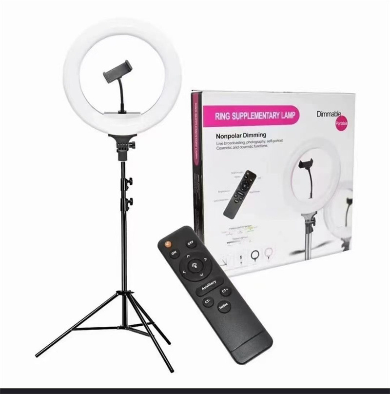 M320 12英寸直播补光灯网红三脚架美颜自拍环形灯led摄影打光灯