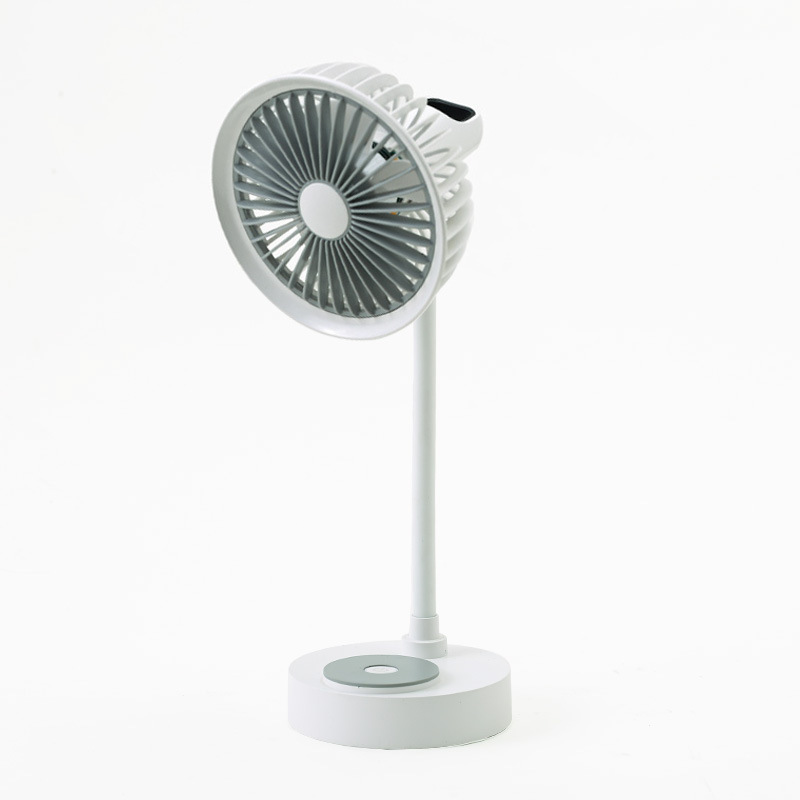 Usb Desktop Electric Fan Convenient Office Rechargeable Nightlight Fan Student Dormitory Desktop Large Wind Table Fan Item Picture