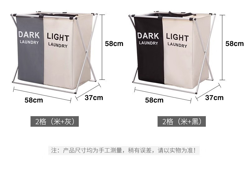 铝管脏衣篮牛津布可折叠脏衣框手提脏衣服置物收纳篮防水脏衣篓详情4