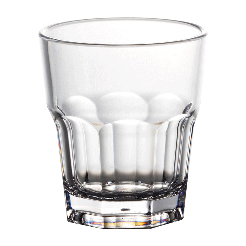 Transparent Plastic Drink Cup Pc Acrylic Bar Restaurant Water Glass Glass Color Thickened Mouthwash Cup Factory Direct Sales Item Picture