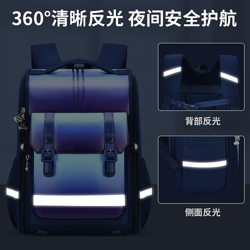 Nueva tendencia escuela primaria mochila 6-12 años de edad reducción de la carga protección de la cresta anti-spilling agua de gran capacidad para hombres niñas niños mochila Application Scenario