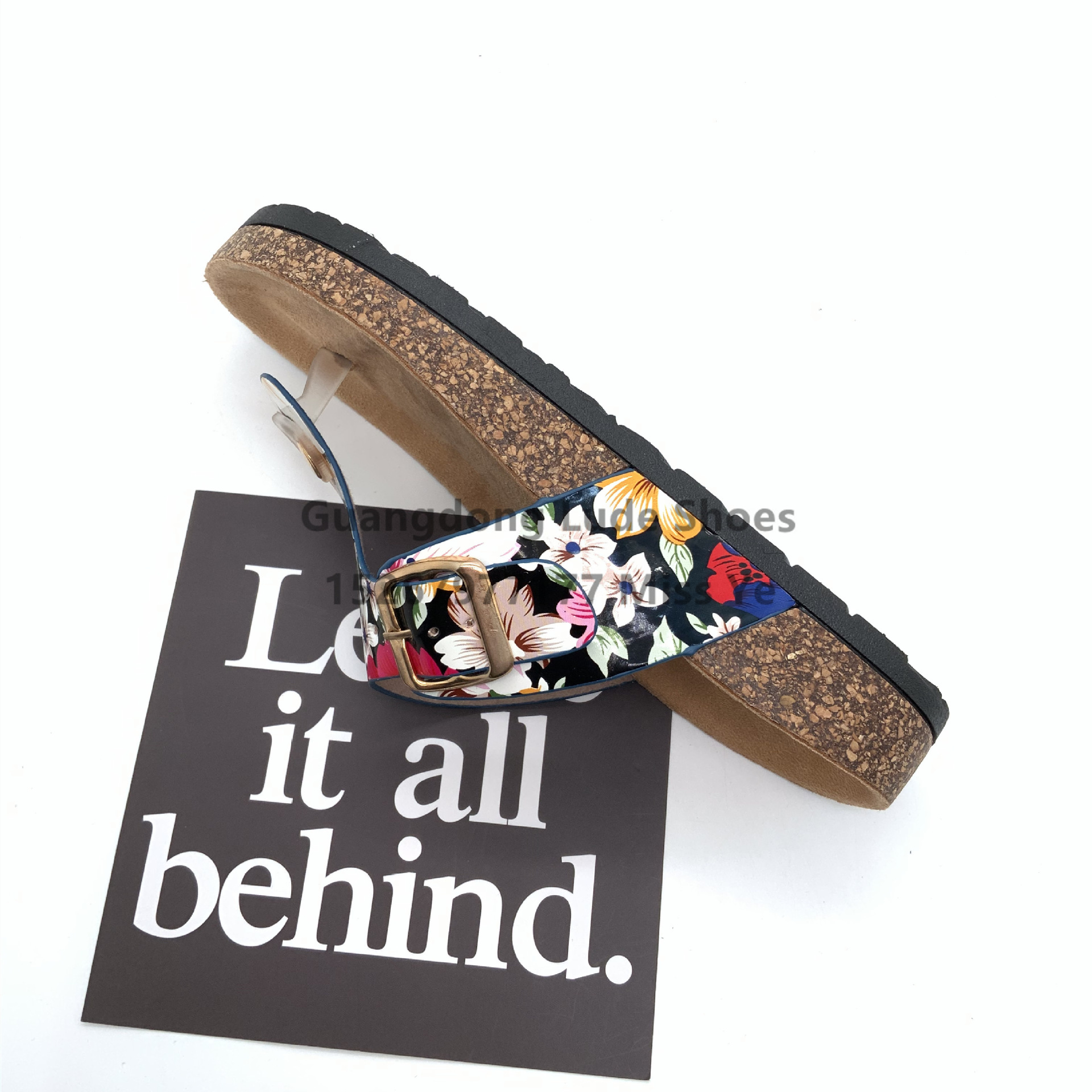 2022 New Women's Thick Soled Slippers Foreign Trade Europe And The United States To Wear Craft Shoes Guangzhou Women's Shoes Casual Slippers Women Specification drawing