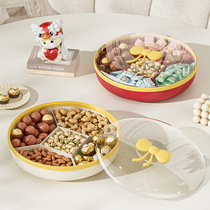 High appearance level Chinese New Year candy tray wedding snacks snacks dry fruit tray living room home multi-layer melon seeds nut box