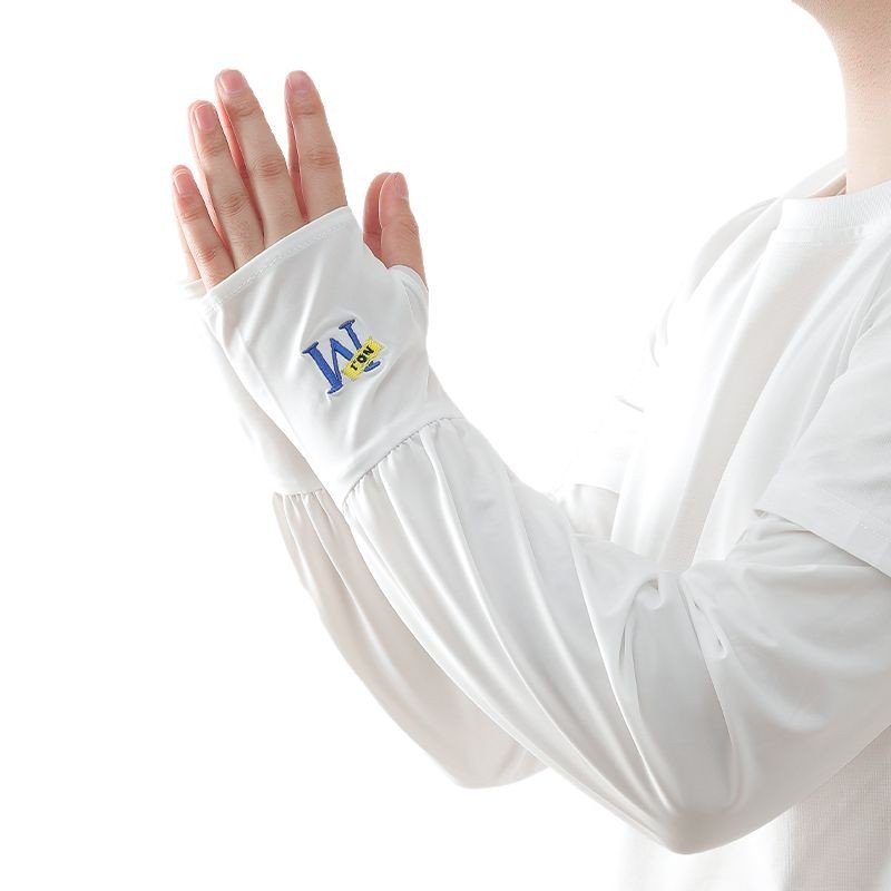 Thin ice sleeves for sun protection, loose men's oversized ice thread for UV protection while driving, summer outdoor arm guards for cycling Item Picture