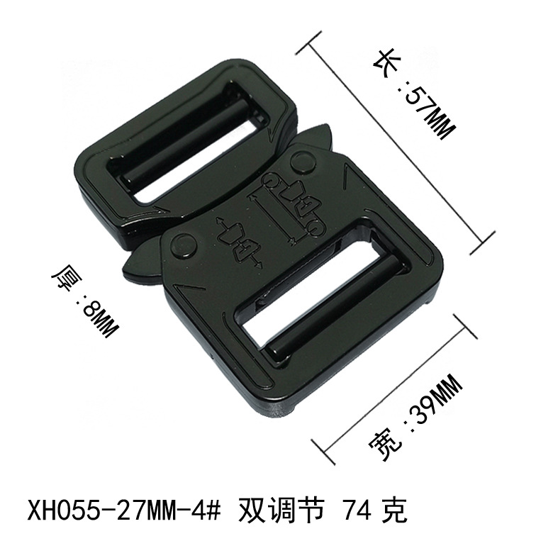 Double-adjustable buckle Cobra tactical belt buckle gun rope belt buckle head tactical alloy socket development and customization Item Picture