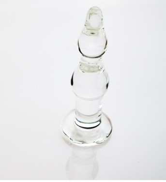 Transparent crystal glass adult products, sex anal plugs, small female anal plug masturbators full figure