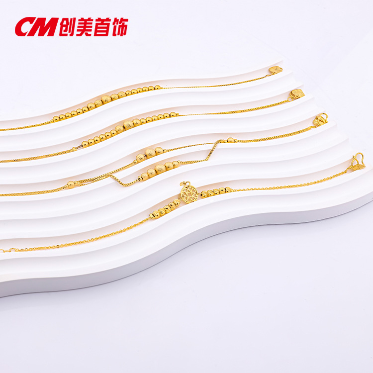 Chuangmei Jewelry Beach tassel fish bone Moon personalized ankle accessories Women's European and American sexy retro alloy bell anklets details Picture