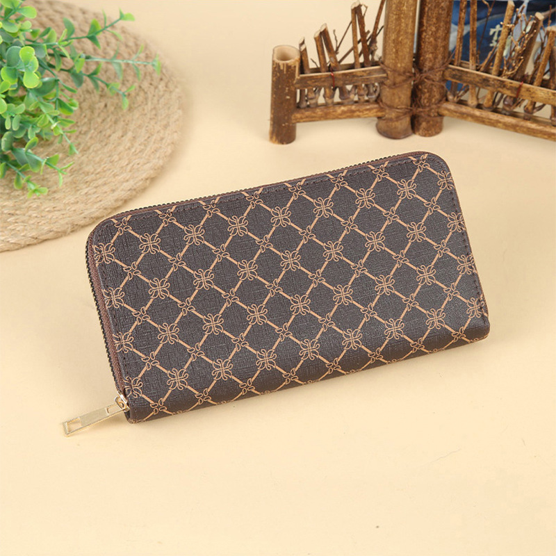 Business Fashion New Universal Clutch Bag Big Brand Style Long Zipper Purse Women's Clutch Bag Change Card Bag