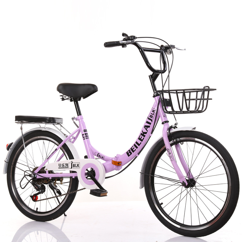 24-inch non-inflatable solid tire commuter lady bikes for men and women, folding shared bikes for teenagers and students Specification image