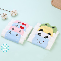 Summer children's sweat absorbent 4-layer baby cotton gauze kindergarten sweat absorbent cartoon printed baby pads