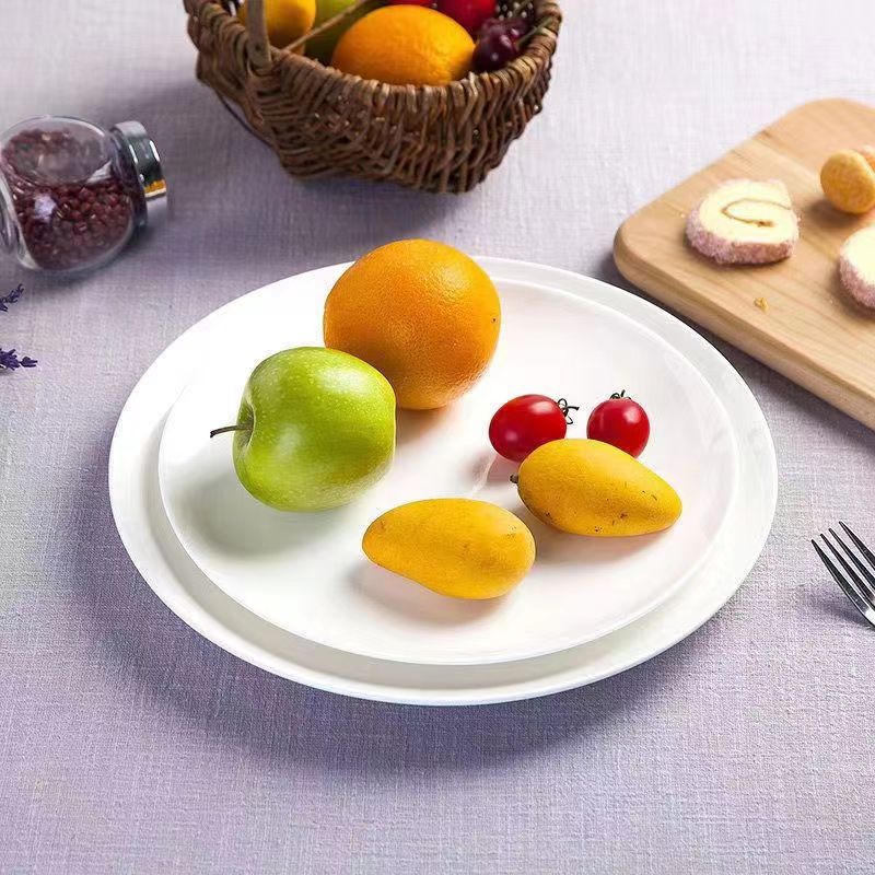碟子陶瓷大量批发菜盘子牛排盘家用圆形浅餐具水果盘商用酒店餐盘