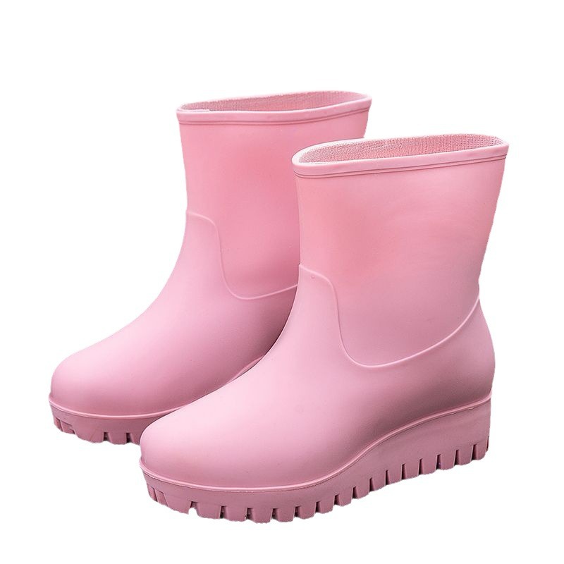 雨鞋/雨鞋儿童四季卡通/雨靴亲子2024户外/防水鞋女2024户外白底实物图