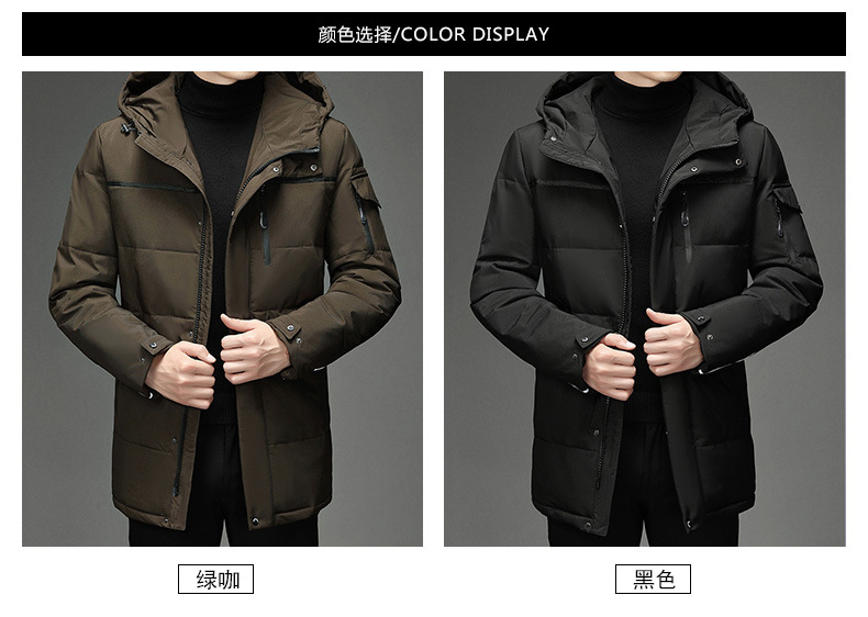 New manufacturer wholesale club thickened down jackets for men, fashionable outdoor cross-border down workwear, Korean version pic 6
