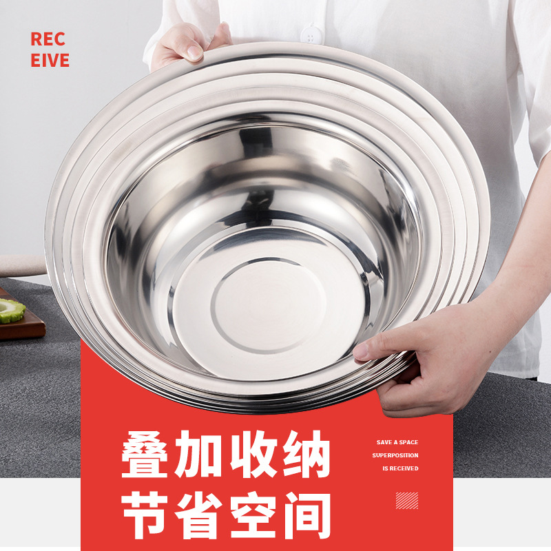 不锈钢盆/火锅盆汤盆/和面盆洗菜盆细节图
