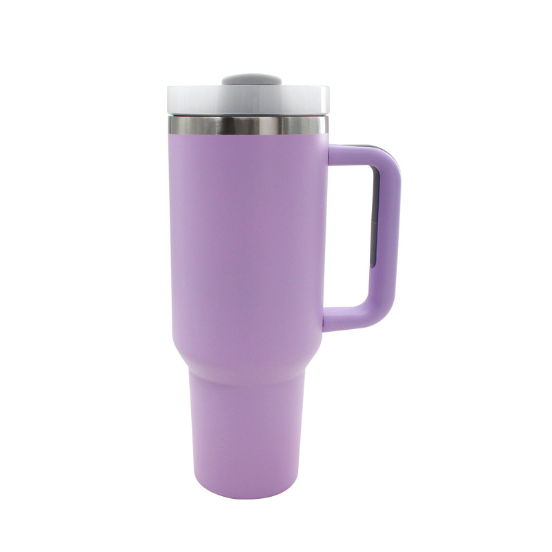 New large-capacity 40oz car cup, 304 stainless steel insulated cup, outdoor portable handle cold preservation ice cup Item Picture