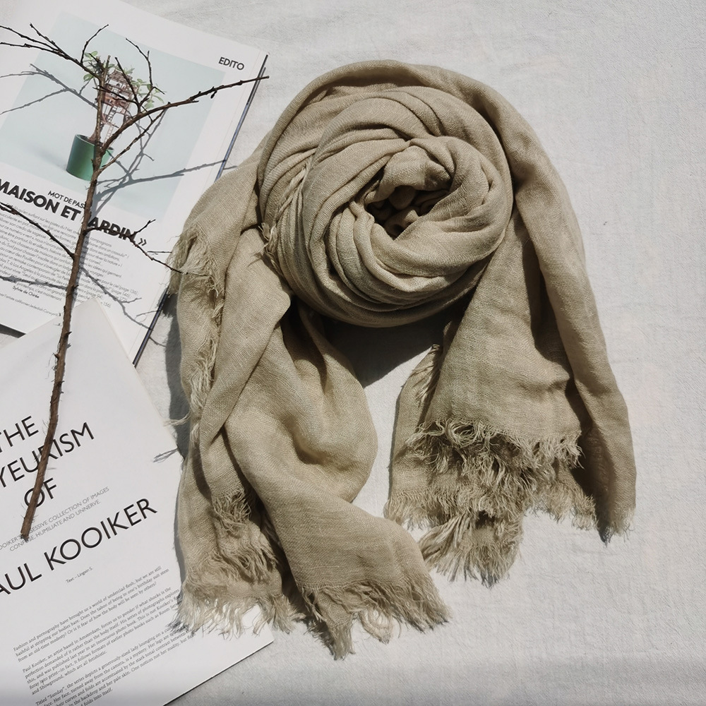 Foreign Trade Wool Scarf For Women Autumn-Winter New Three-Layer Woven Thickened Women's Shawl Cross-Border Scarf For Men Specification drawing