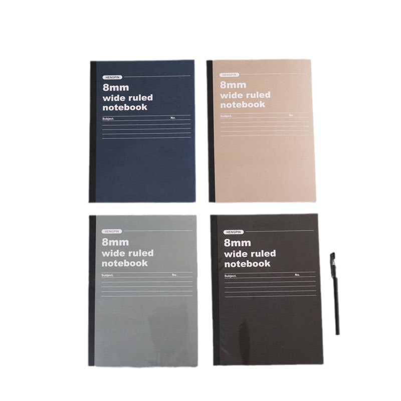 Hengpin Stationery Wide Straight B5 Wireless Adhesive Binding Cute Small Fresh Simple Junior High School 40 Paper Notebook Item Picture