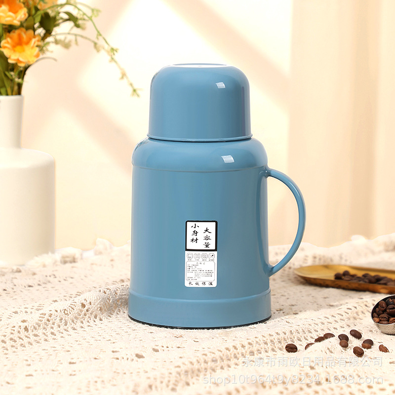 欢喜壶迷你保温壶网红小暖壶热水瓶大容量玻璃内胆印字保温瓶家用图