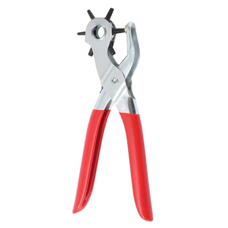 Belt punching pliers, multi-functional round and flat hole manual punching machine, belt leather and paper punching pliers manufacturer wholesale Item Picture
