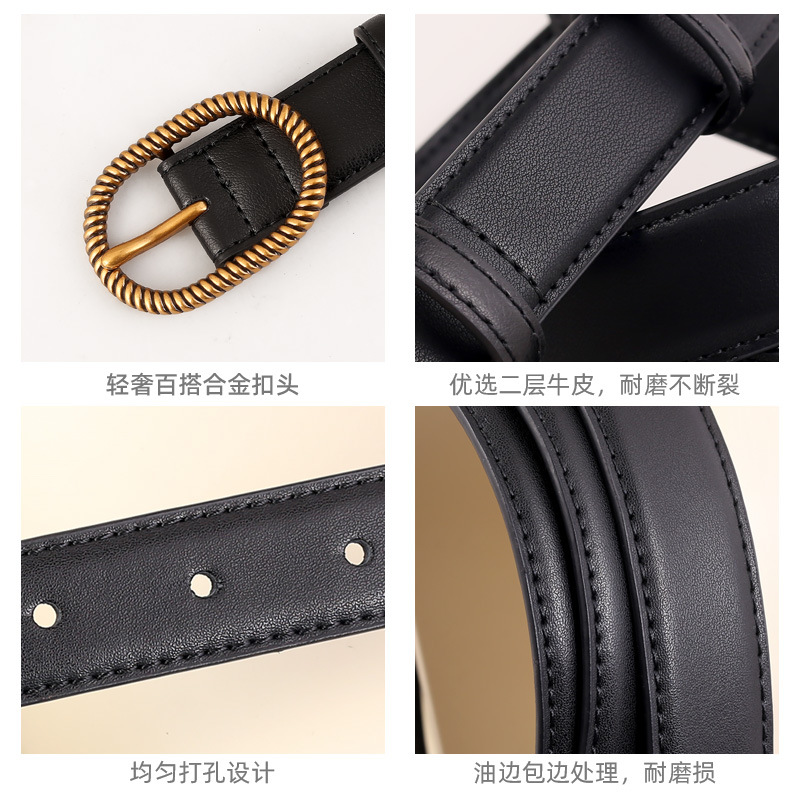 皮带男/皮带/男士皮带/皮带男士/盘扣细节图