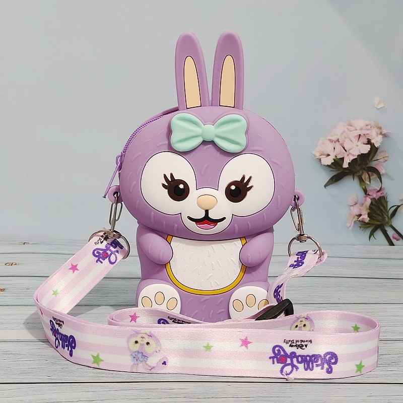 Children's bag, Stardew coin purse, cartoon and cute, internet-famous small change shoulder bag, children's clothing paired with silicone bag details Picture