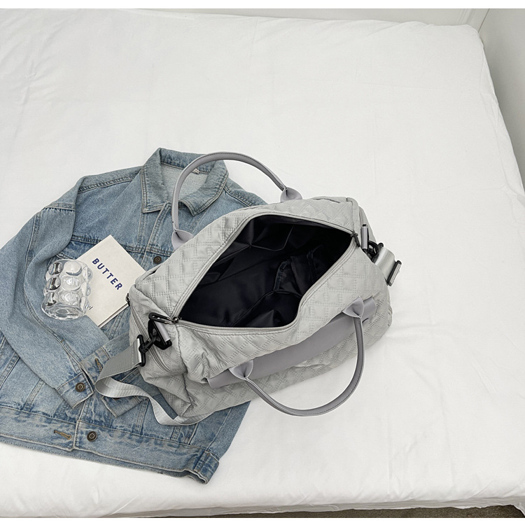 新款旅行包短途出差行李包女大容量运动健身包女士单肩斜挎手提包详情24