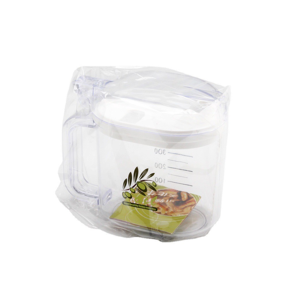 Yuyue plastic 600ml oil pot Transparent household kitchen supplies seasoning pot non-slip handle oil pot seasoning wholesale Application Scenario