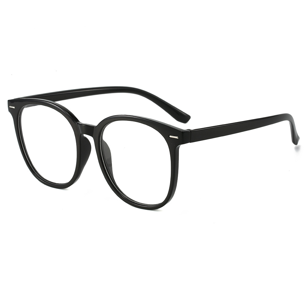 Large-framed glasses are a natural beauty tool for women. They can be paired with myopia flat light glasses. The frame is round and square, making the face look slimmer and blocking blue light Item Picture