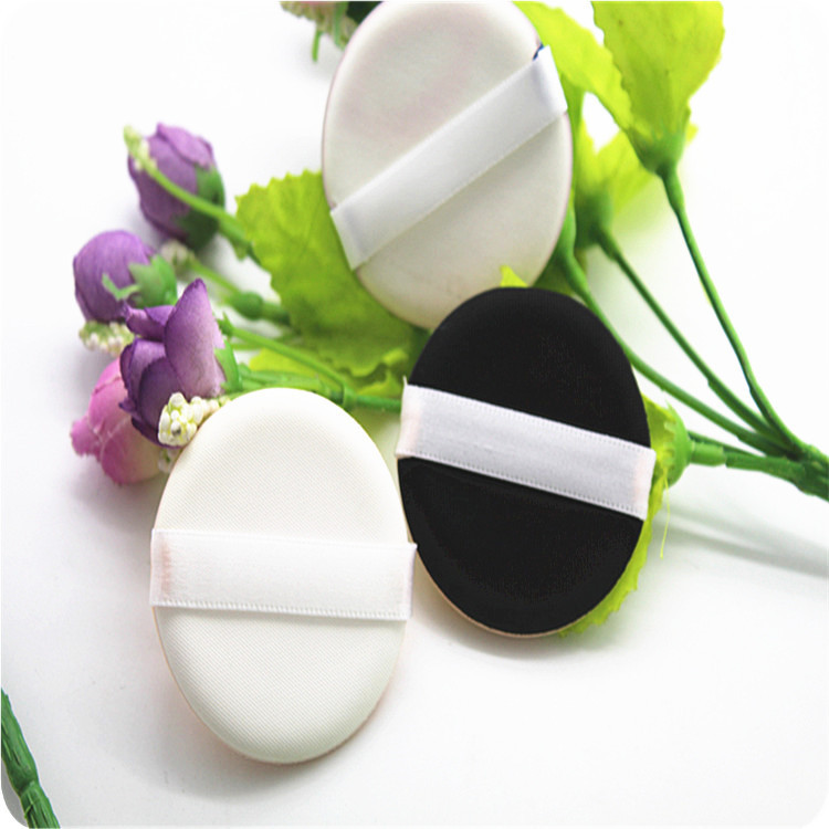 非乳胶干湿两用圆形丝带安全粉扑 details Picture