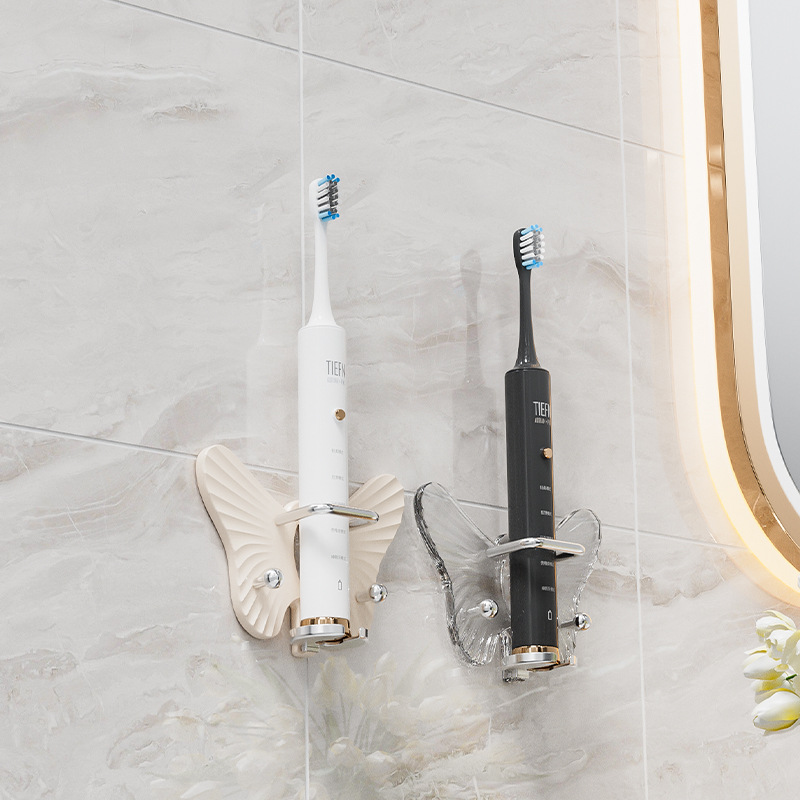 Wholesale of bathroom comb storage rack, wall-mounted without drilling, bathroom hair band, rubber band, hairband and toothbrush storage rack details Picture
