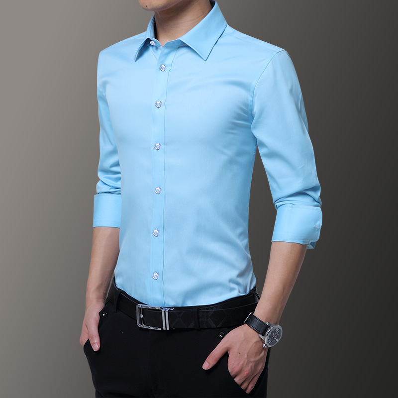2022 New Men's Autumn Winter Shirt Men Slim Wear Professional Business Dress Trend Undershirt Shirt Men Application Scenario