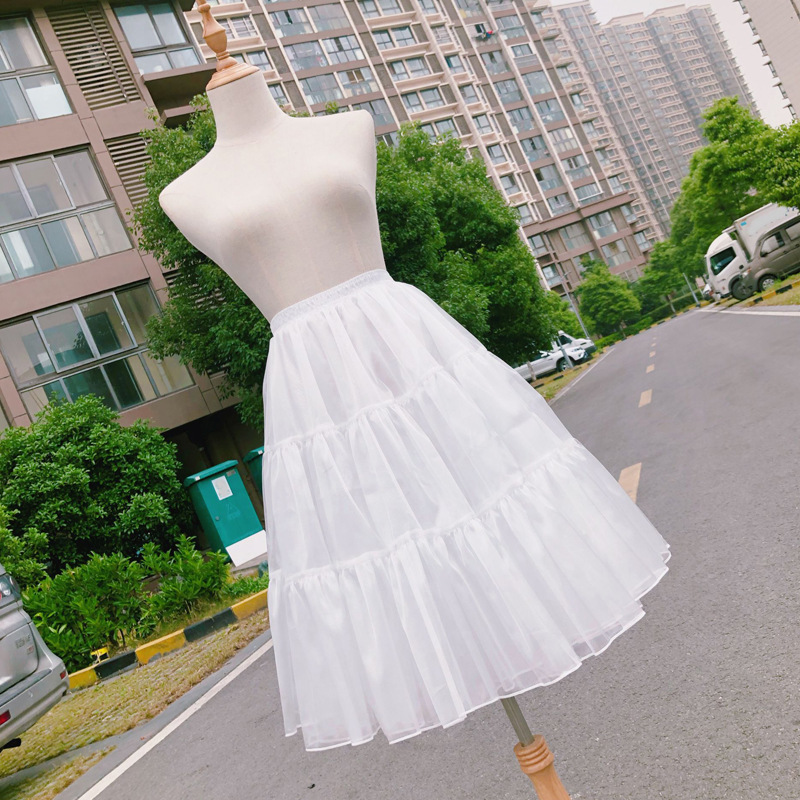 Skirt lolita boneless soft yarn daily support medium length Lolita petticoat 60cm own factory quality is excellent price details Picture