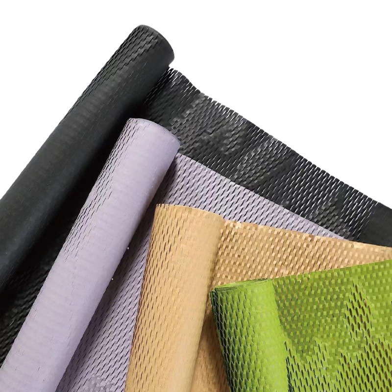 牛皮纸蜂窝纸蜂巢纸可降解环保纸缓冲打包材料花束礼物礼品包装纸详情图5