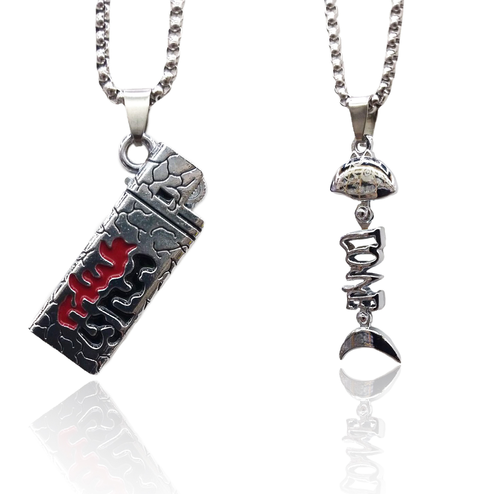Net Red Men's Necklaces Europe And America Cross Necklaces Sweater Chain Alloy Hip Hop New Stainless Steel Necklaces Wholesale